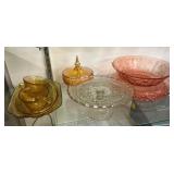 VARIOUS PIECES CARNIVAL GLASS