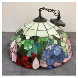 STAINED GLASS HANGING LIGHT