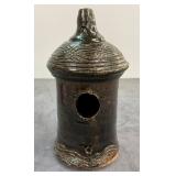 HEWELLS POTTERY BIRD HOUSE