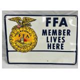 EMB. FFA MEMBER SIGN 13.5X9.5