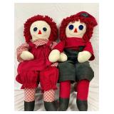 36" HANDMADE RAGEDAY ANN AND ANDY