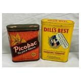 TOBACCO POCKET TINS NICE GRAPHICS