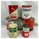 COLLECTION VARIOUS OIL CANS