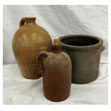1/2G. 1G. 2G. EARLY JUGS AND CROCKS