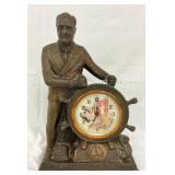 14" "MAN OF THE HOUR" PARLOR CLOCK