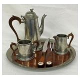 PEWTER SERVING PIECES