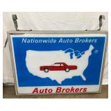 4FT. 2 SIDED AUTO BROKERS SIGN 