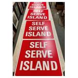 SELF SERVE ISLAND SIGNS