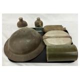 EARLY CANTEEN, HELMENT AND OTHERS