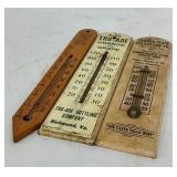 WOODEN THERM. MEASURE 9-12IN. 