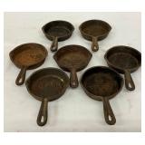SEVERAL SALESMAN SAMPLE CAST PANS