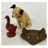 CAST IRON NIPPER, RED GOOSE, FOX