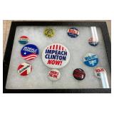 COLLECTION POLITICAL BUTTONS