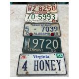VARIOUS LIC. PLATES