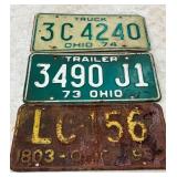 VARIOUS LIC. TAGS