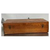28IN OAK HANDSAW BOX