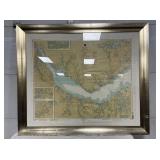 FRAMED NEUSE RIVER MAP