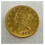 1898 $10 Liberty Head Gold