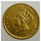 1856 U.S. One Dollar Gold