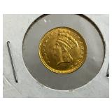 1887 US One Dollar Gold