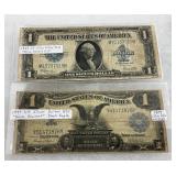 1923 and 1899 US Silver Certificate $1