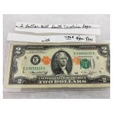 United States $2 Bill with SC logo