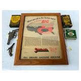 ADV. SINCLAIR, CAP PISTOLS, TOBACCO ITEM