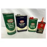 VARIOUS TEXACO ADV. CANS