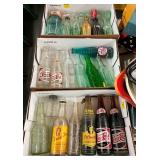 COLLECTION VARIOUS SODA BOTTLES