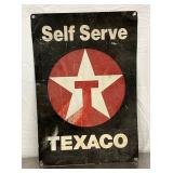 SELF SERVE TEXACO SIGN