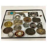 COLLECTION VARIOUS BELT BUCKELS