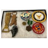 OPENERS, PATCHES, BUTTONS