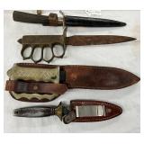 WWI TRENCH KNIVES 