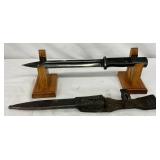 16-Inch World War II Bayonet with Scabbard