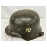 WWII German Combat Helmet with Decal
