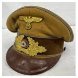 German WWII Officer’s Visor Cap with Insignia