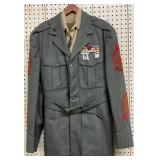U.S. Military Dress Uniform Jacket with Insignias and Medals