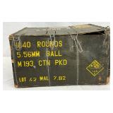 Wooden Ammunition Storage Crate for 5.56mm Rounds, Malaysian Origin