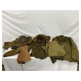 WWII-Era 57th Engineer Jackets, Helmet, and Accessories