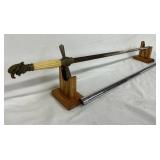 1812 U.S. Military Sword with 35-Inch Blade and Metal Scabbard