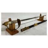 Imperial Germany 35-Inch Navy Sword with Scabbard
