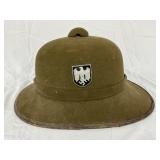 Early German Lightweight Pith Helmet with Insignia