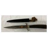 11-Inch World War II-Era Dagger with Sheath