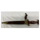 A blade engraved with “Alles für Deutschland” is marked with the maker’s stamp, Robert Klaas (Soling