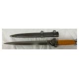 WWII German Red Cross Officer Dagger with Scabbard, 15-Inch