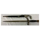 German WW2 Luftwaffe Dress Dagger with Scabbard, 19 Inches