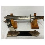 inscribed with ‘Arbeit adelt’ and a ricasso marked with ‘AWS’ and ‘Alexander Coppel Solingen.