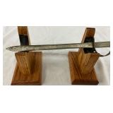 Handmade German Prisoner of War Art Scabbard, 1945, 10 Inches