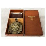 NSDAP 10-Year Service Medal, 3rd Class, Bronze, with Ribbon and Case