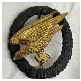 WWII German G. Hosang Dresden Luftwaffe Paratrooper Badge